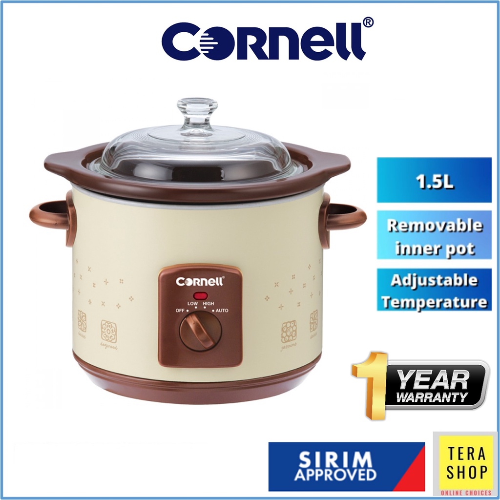 CSC-E40PC 4 Litre Purple Clay Digital Slow Cooker - Cornell Appliances