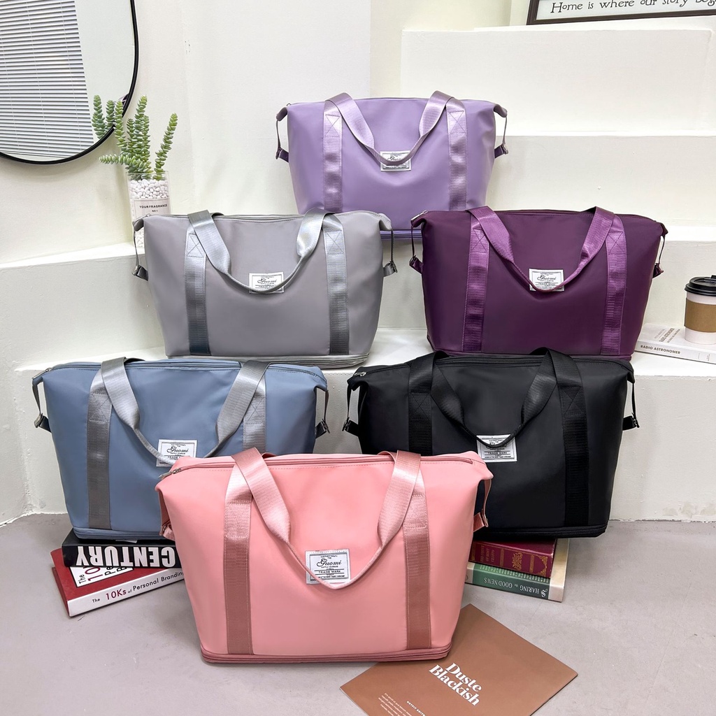 Lightweight Waterproof Expandable Travel Tote Gym Bag With Wet Pocket ...