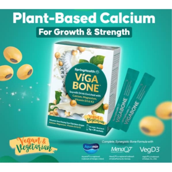 SpringHealth VIGABONE™ SoyMilk Drink Enriched with Vitamin D3, K2 ...