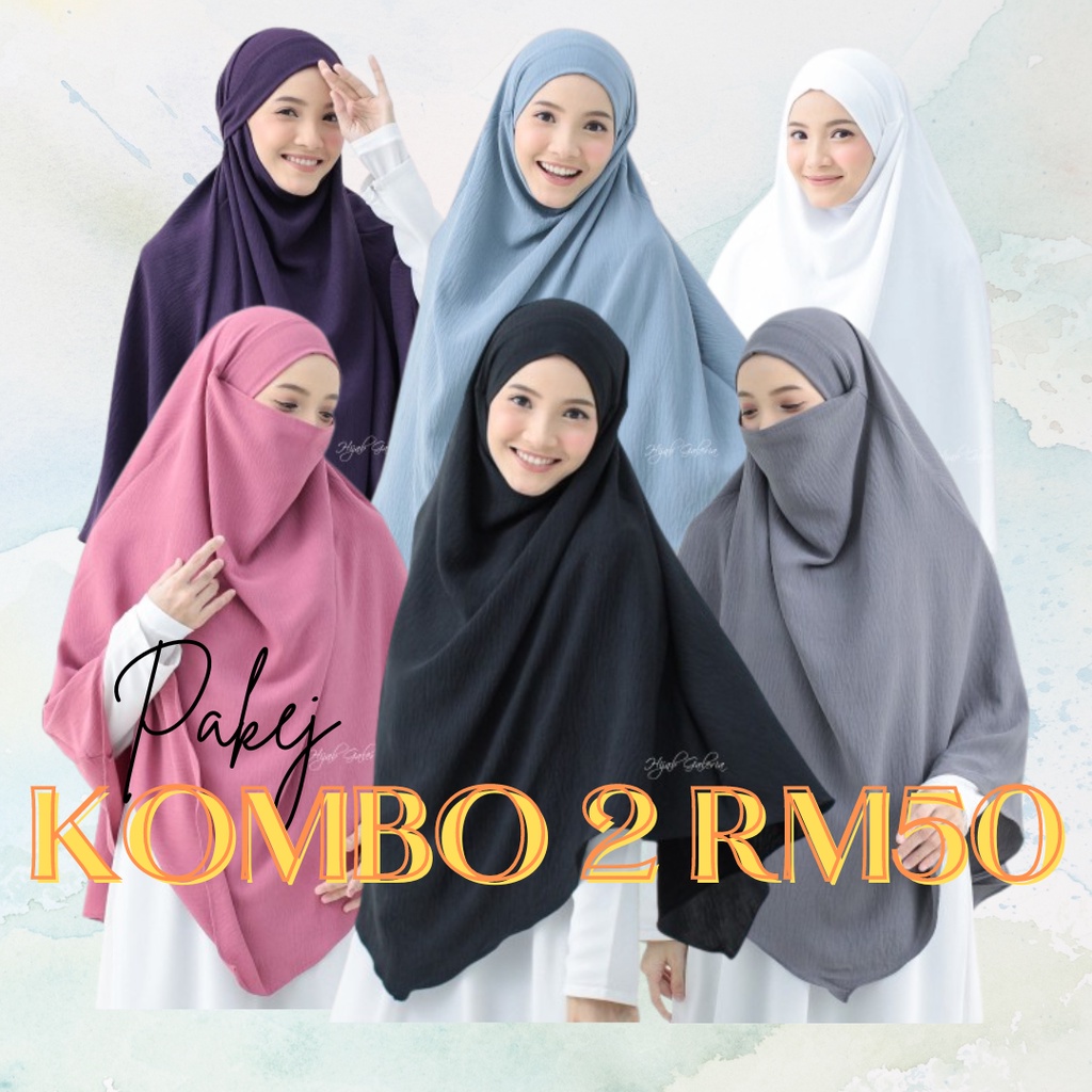 Hijab Galeria Khimar Kaftan Set Purdah Dan Tudung Khimar Instant Tudung ...