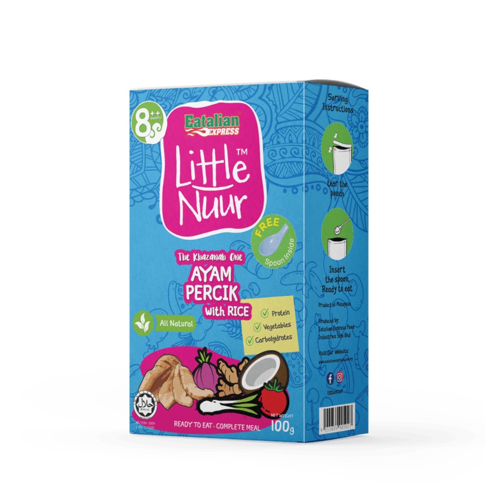 Little Nuur Ayam Percik with Rice 100g (8m+) | Shopee Malaysia