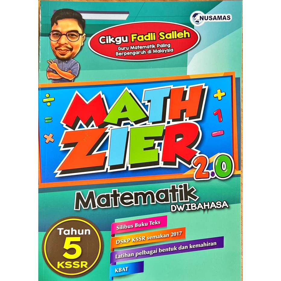 [MH] NUSAMAS: Mathzier 2.0 Tahun 1-6 Matematik Latihan Dwibahasa - Cikgu Fadli Salleh | Shopee ...