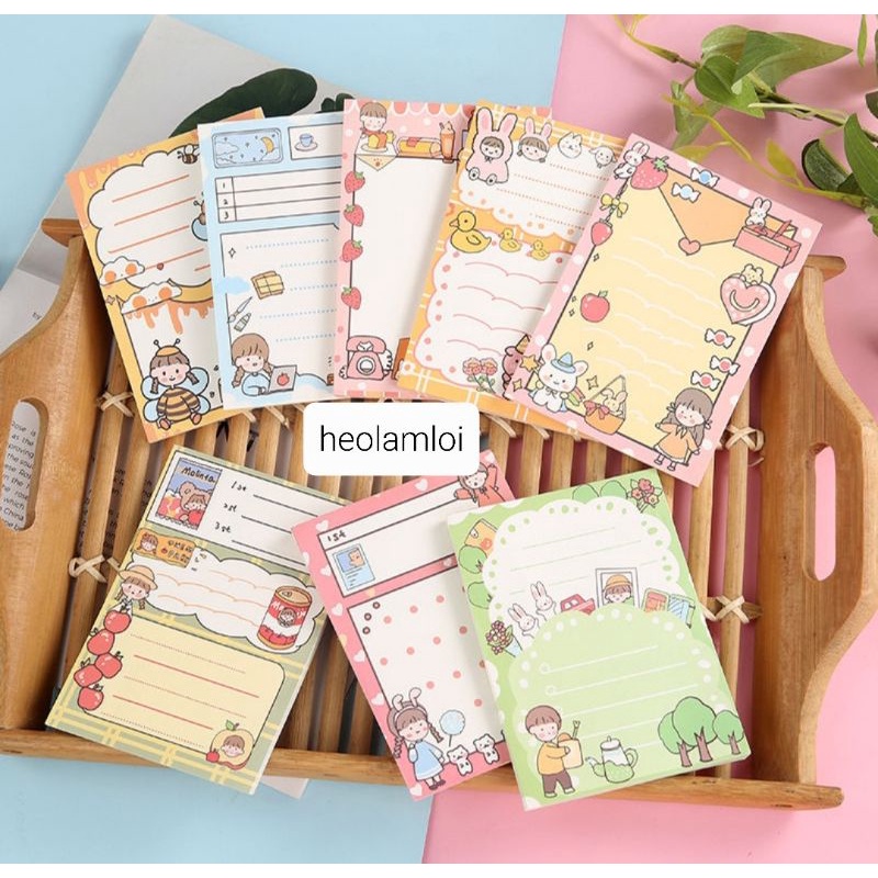 Multipurpose Notebook note, sticker, 50Page sketchbook Large size 172mm Very Cute Shopee