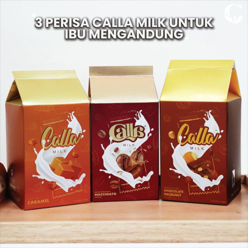 CALLA MILK ibu hamil berpantang Coklat Hazelnut Blueberry Caramel