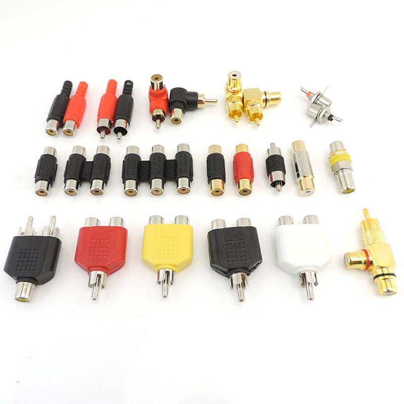 2x RCA Female To Solder Terminal Chassis Mount Sockets For Audio/Video
