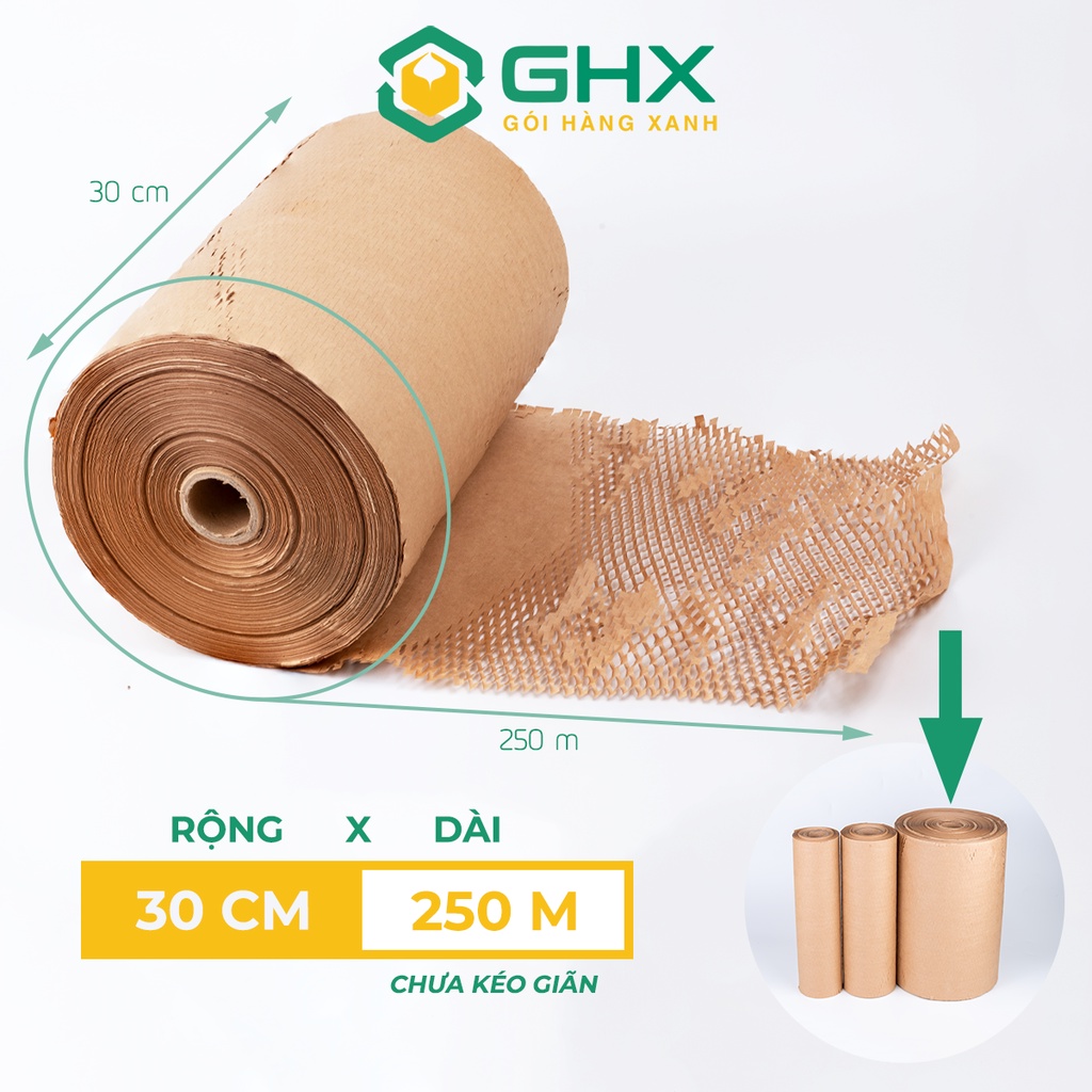 Honeycomb Paper 30cm*250m - Shockproof packaging - 80gsm cement kraft ...