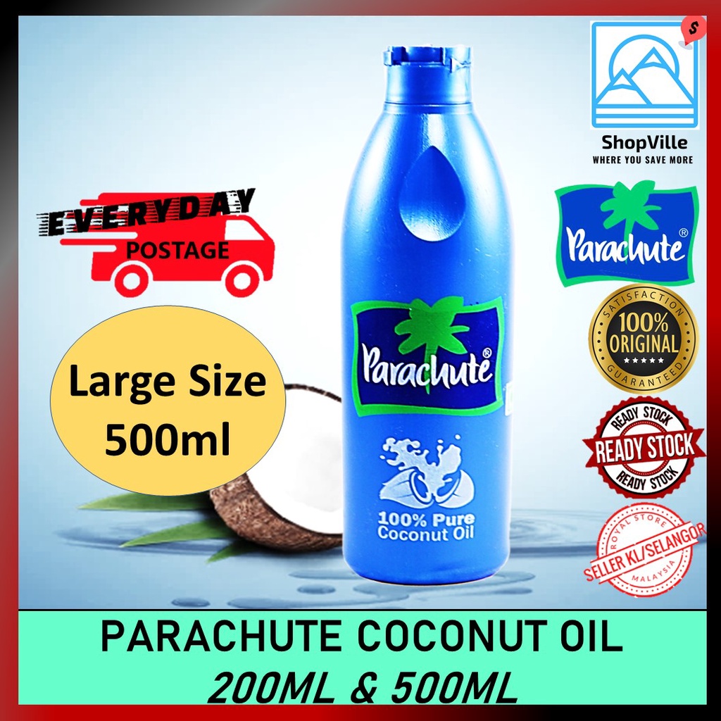 500ml Parachute Coconut Oil 100% Pure Minyak Kelapa Asli | Shopee Malaysia