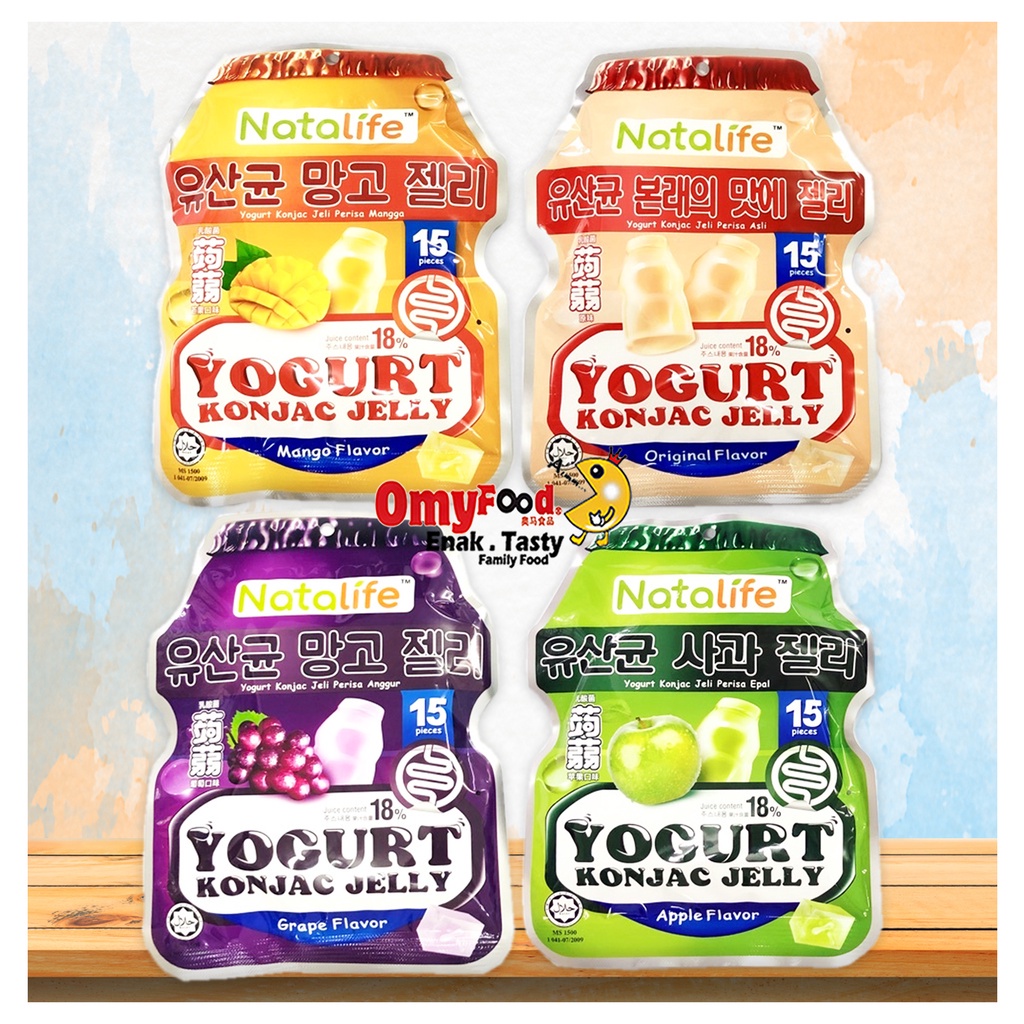 Natalife Yogurt Konjac Jelly [Apple/Grape/Mango/Original] Ice Cream