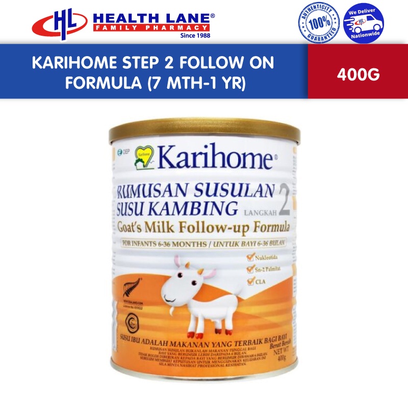 KARIHOME STEP 2 FOLLOW UP GOAT MILK FORMULA (6 - 36 MONTHS) 400G ...