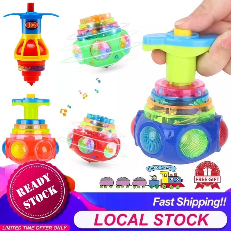 [Choo Choo Toy] LED Light Shiny Toy Spinning Gyroscope Spinner Fidget ...