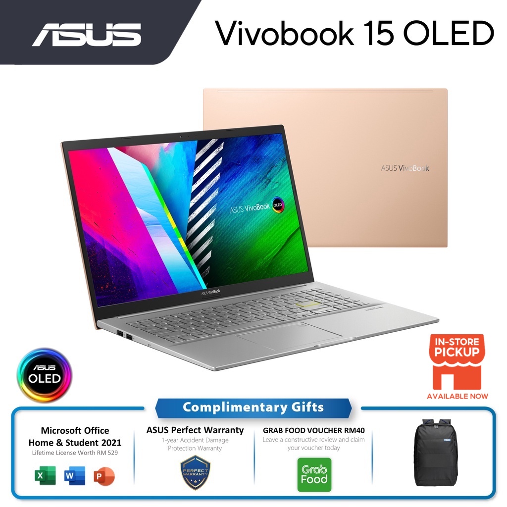 Asus Vivobook 15 Oled K513e Al13200ws I5 1135g7 8gb Ram 512gb Ssd 156 Office W11 7490