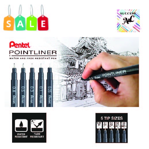 thumbnail image 2 of Pentel Pointliner S20P Technical Drawing Drafting Sketching Pen 2 of 11