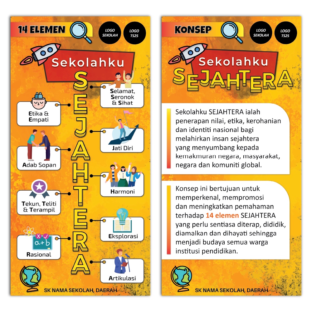 Design Sahaja Banner Sekolahku Sejahtera Shopee Malaysia 