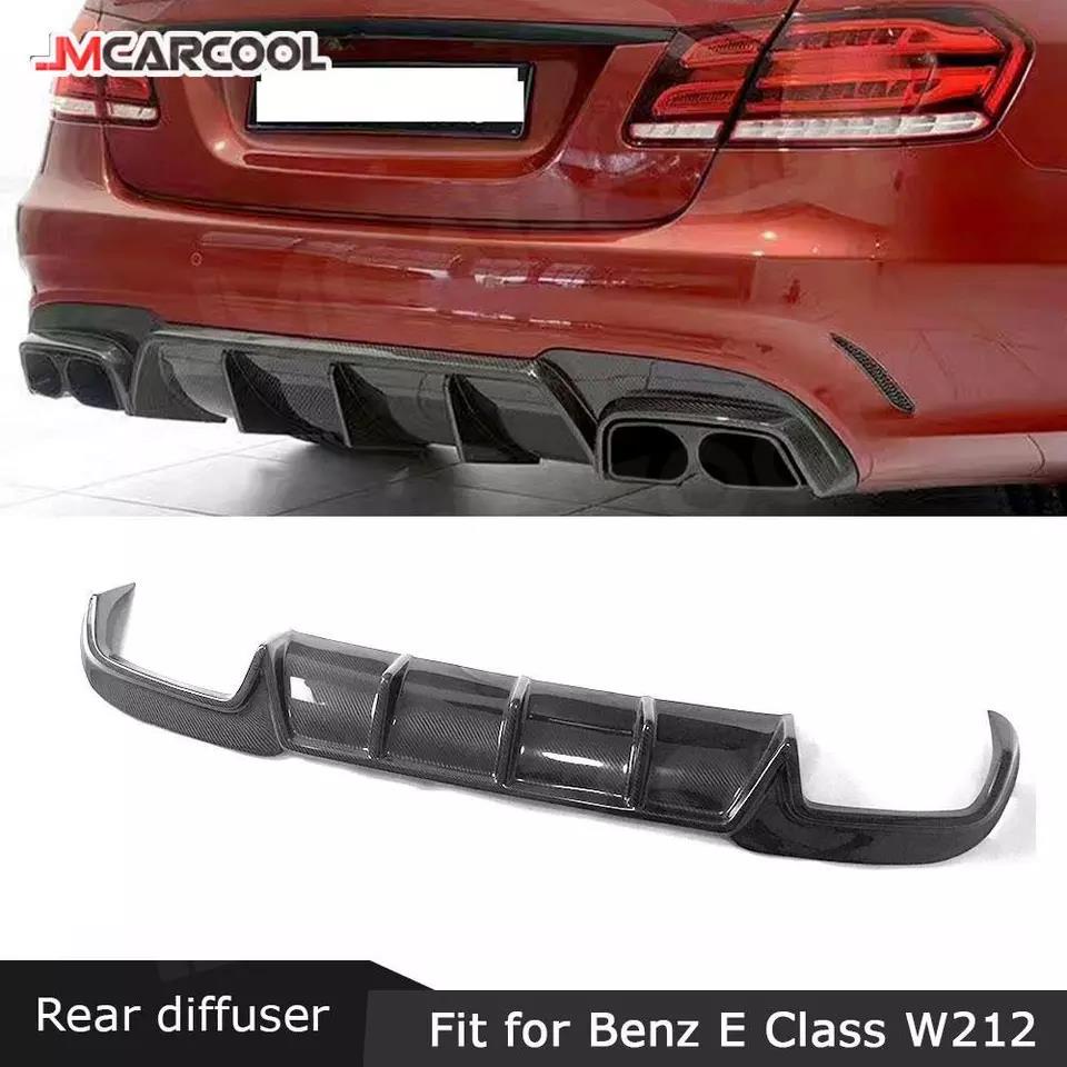 Carbon fiber Rear Diffuser With Exhaust tips For Benz E Class W212 E63 ...