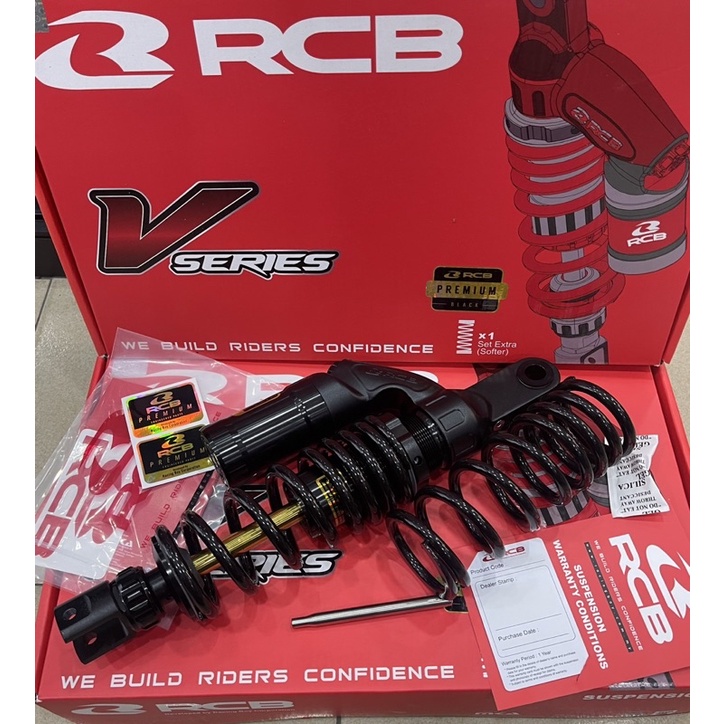 RCB VD SERIES HONDA VARIO150 CLICK 125 330MM MONOSHOCK -PREMIER BLACK ...