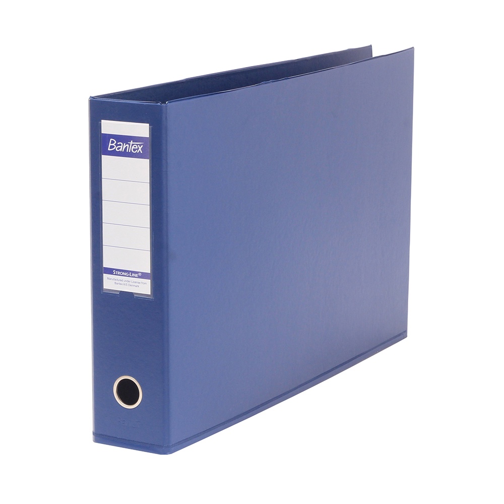 Bantex A3 Size Oblong File / Lever Arch File 70mm Landscape Blue 1468