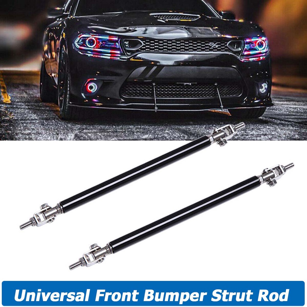 Universal Adjustable Front Bumper Lip Splitter Strut Rod Tie Support