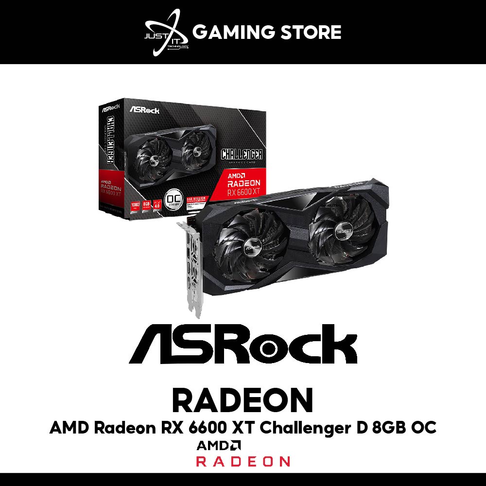 Asrock AMD Radeon RX6600XT Challenger D 8GB OC GRAPHICS CARD | Shopee ...