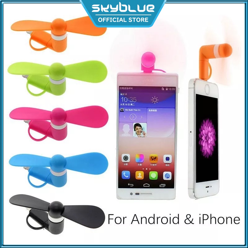 2IN1 Otg Portable Flexible Mini USB Fan Bendable Removable Gadgets