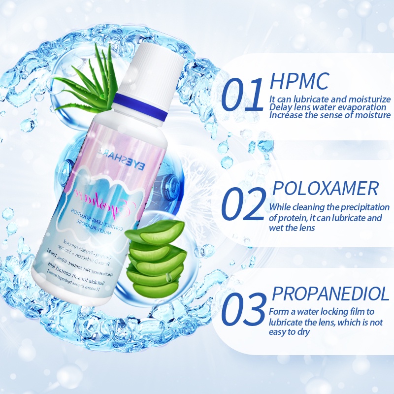 Eyeshare 60ml-120ml Efficient Bactericidal Care Solution Moisturize ...