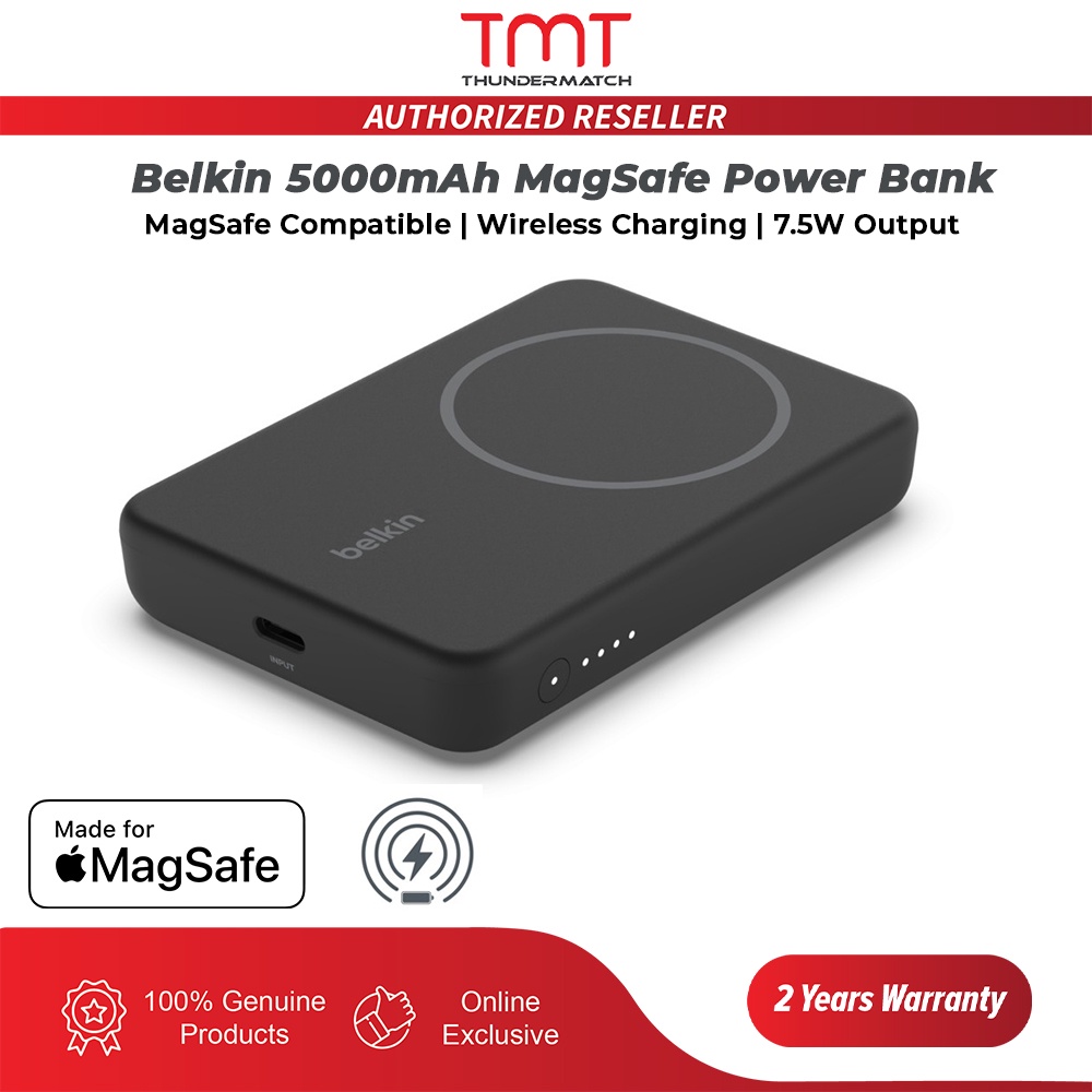 [New Arrival] Belkin 5000mAh Magnetic Wireless Power Bank | BPD004btBK ...