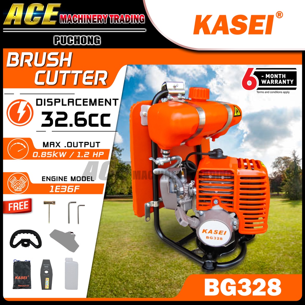 KASEI BG328 Backpack Brush Cutter Mesin Rumput Galas (32.6 cc) | Shopee ...