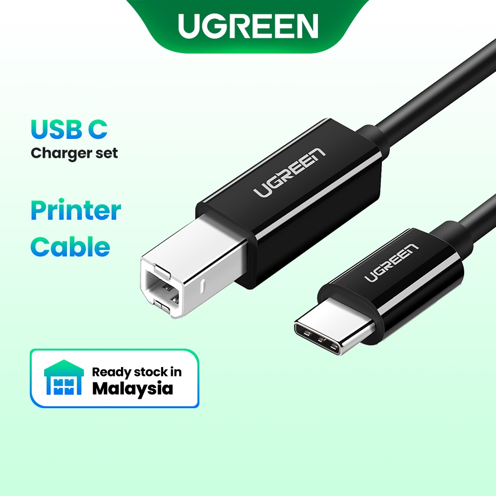 UGREEN USB C To USB Type B 2.0 Cable Compatible For New MacBook Pro HP ...