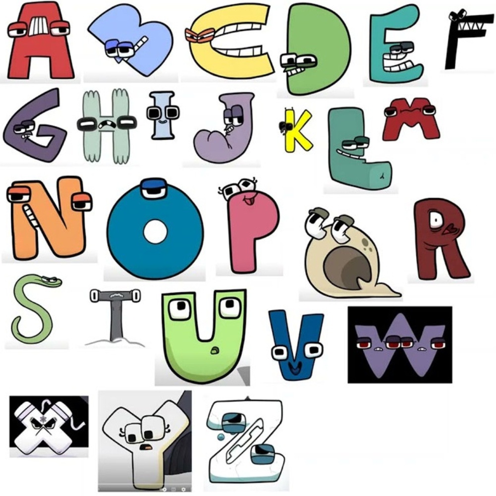 I have all 26 alphabet lore character's as plushies : r/alphabetfriends