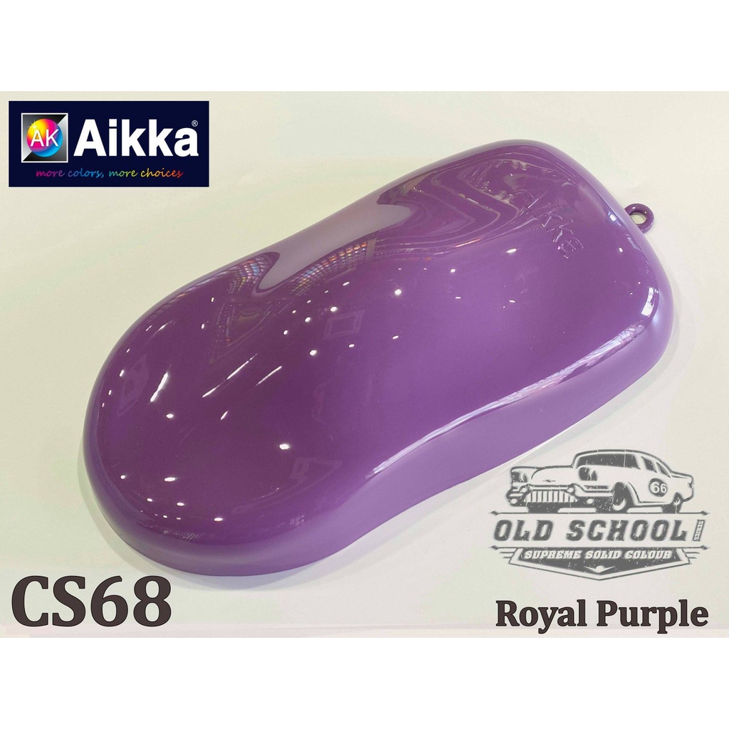AIKKA CS68 ROYAL PURPLE 2K Cat Kereta Supreme Solid Old School Series