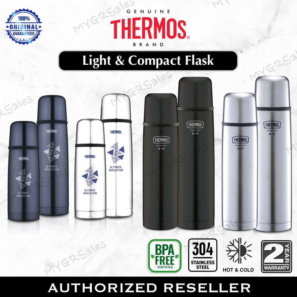 Thermos Light & Compact Stainless Steel Thermal Flask (350ml / 470ml