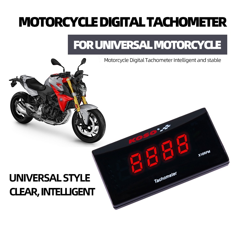 Digital Tachometer Koso Mini 20000 RPM Tacho Hour Meter LCD Display