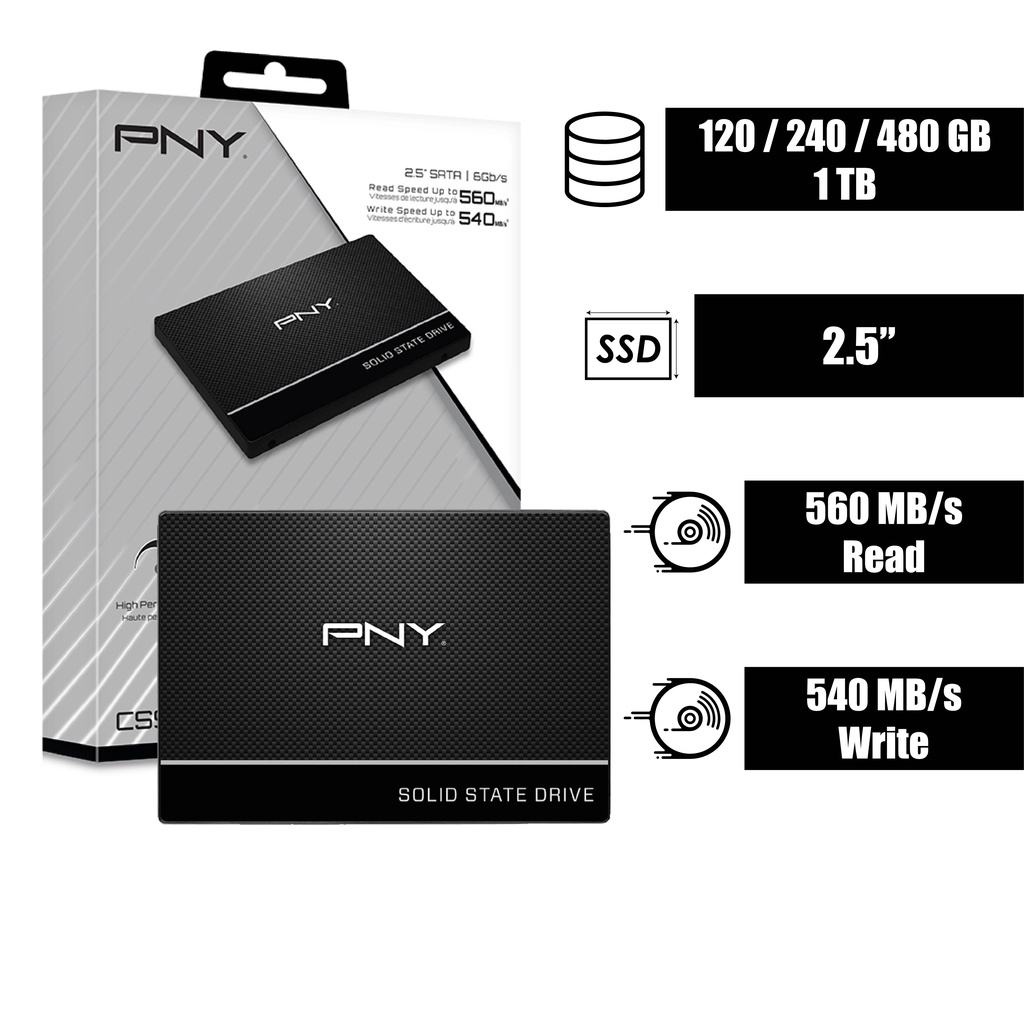 PNY CS900 SATA Solid State Drive (SSD) Shopee Malaysia