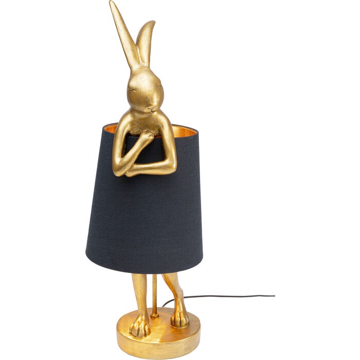 KARE Table Lamp Animal Rabbit Gold/Black 68cm | Shopee Malaysia
