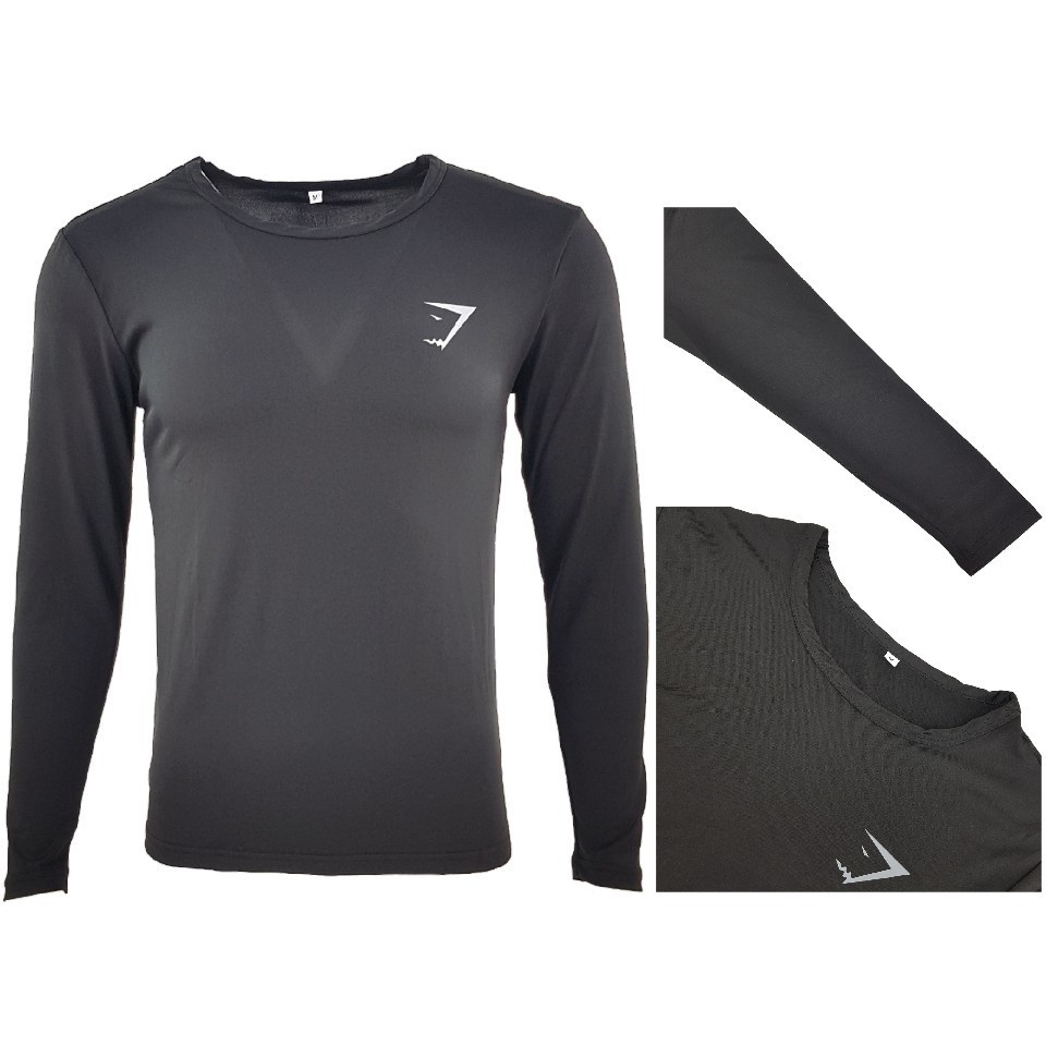 Men Tight Inner Compression Shirt Long Sleeve Baju Tight Inner