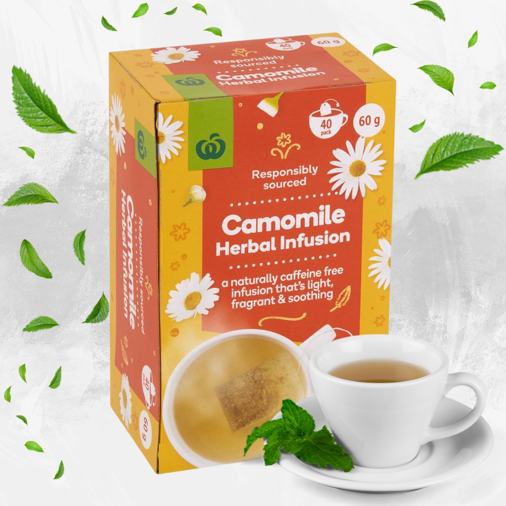 Camomile Herbal Infusion Tea 40 bags 60g (woolworths) Shopee Malaysia