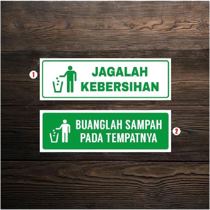 Sticker Keep Clean/Dispose Of Garbage UK 7 x 20CM sign sign k3 Shopee