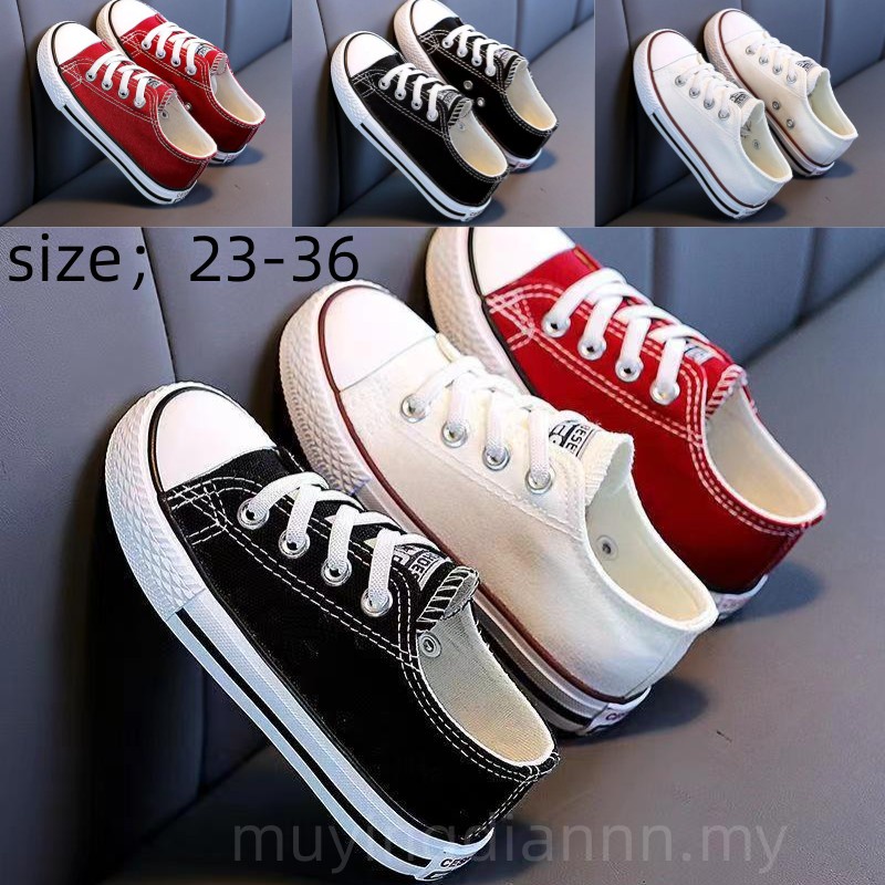 READY STOCK Men s Women s Outdoor Sneakers Sport size 23 36 Kid Shoes girl sports shoes High top kid sneakers Fashion boy shoes sneakers kasut budak Shopee Malaysia