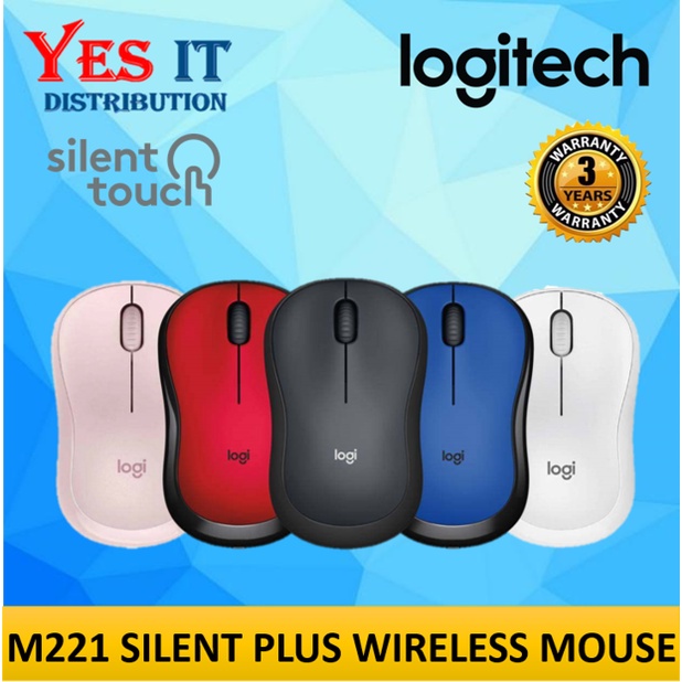 LOGITECH M221 Silent Plus Wireless Mouse | Shopee Malaysia