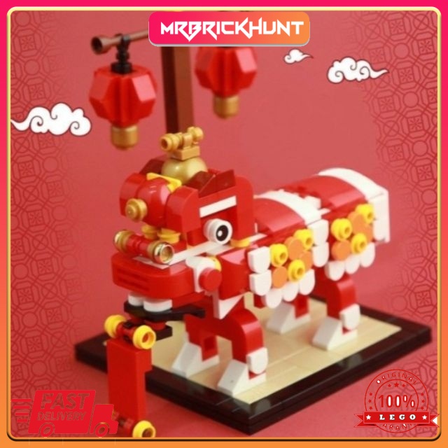[DrPAB] Lego Lion Dance Building Blocks 264pcs | Block Toys | | Shopee ...