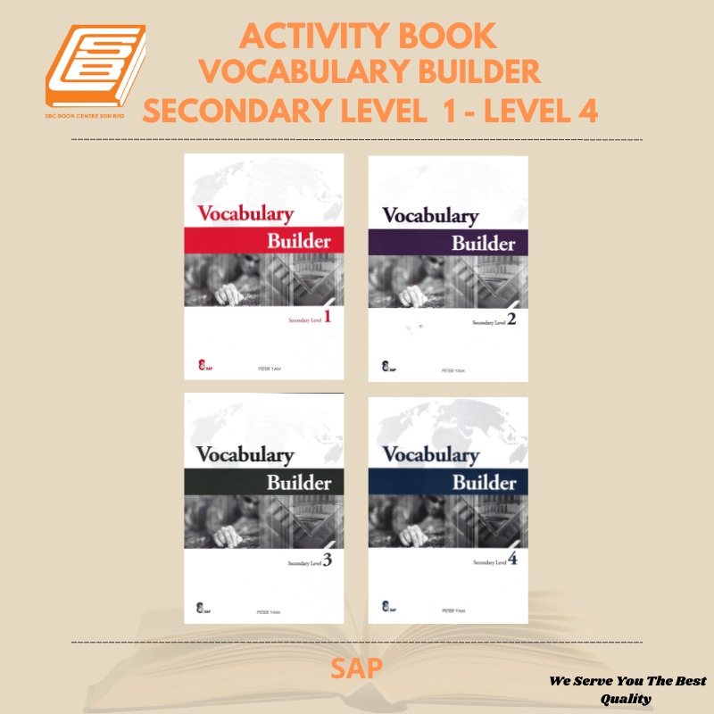 [SBCB] Vocabulary Builder Secondary Level 1 - Level 4 | Shopee Malaysia