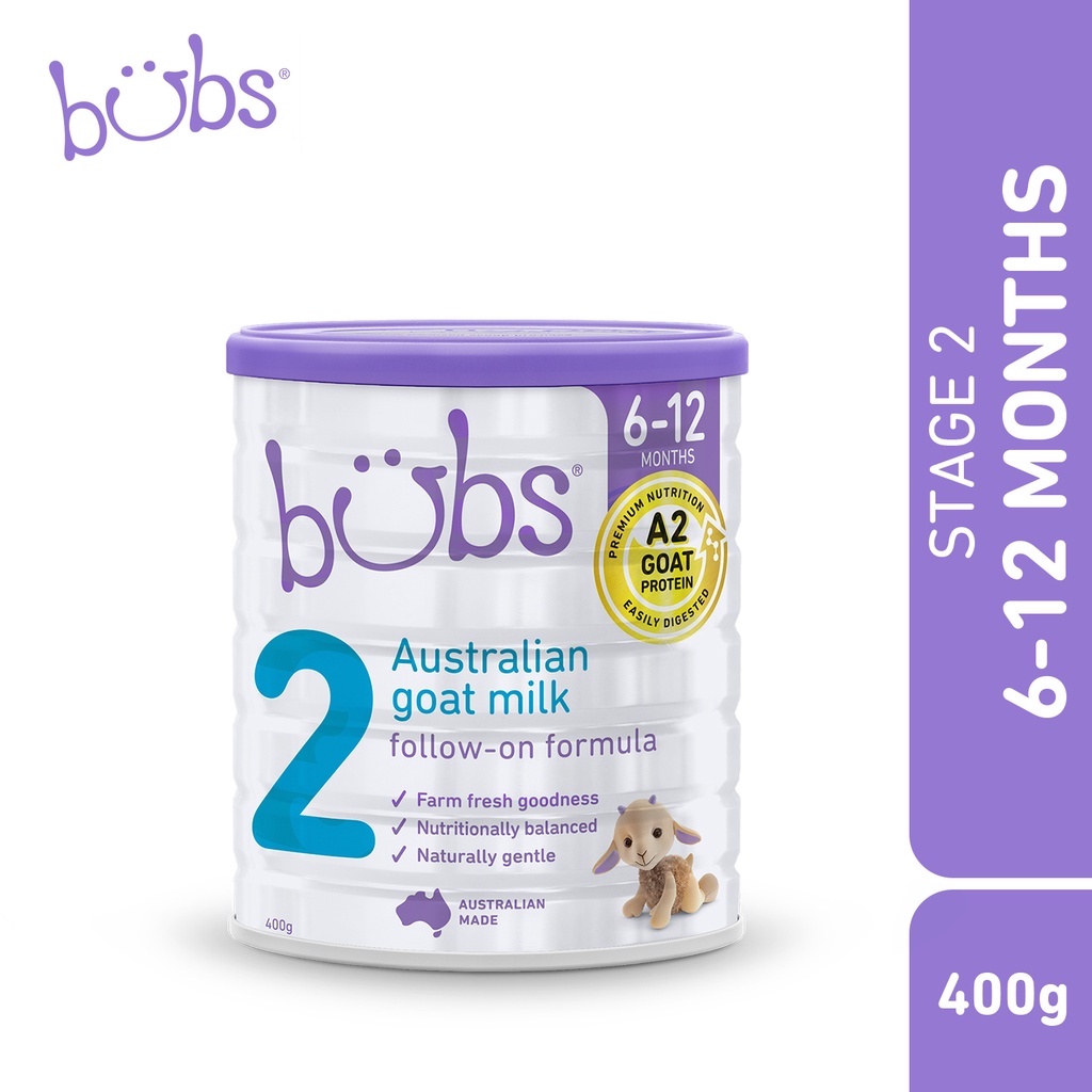 Bubs® Organic Australian Goat Milk Infant Formula Stage 2 Baby Goat Milk For 612 Months (400g