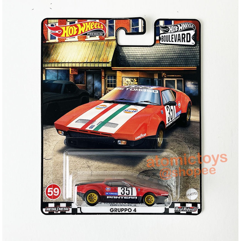 Hot Wheels De Tomaso Pantera Gruppo 4 Gulf Boulevard 2022 *Japan Card ...