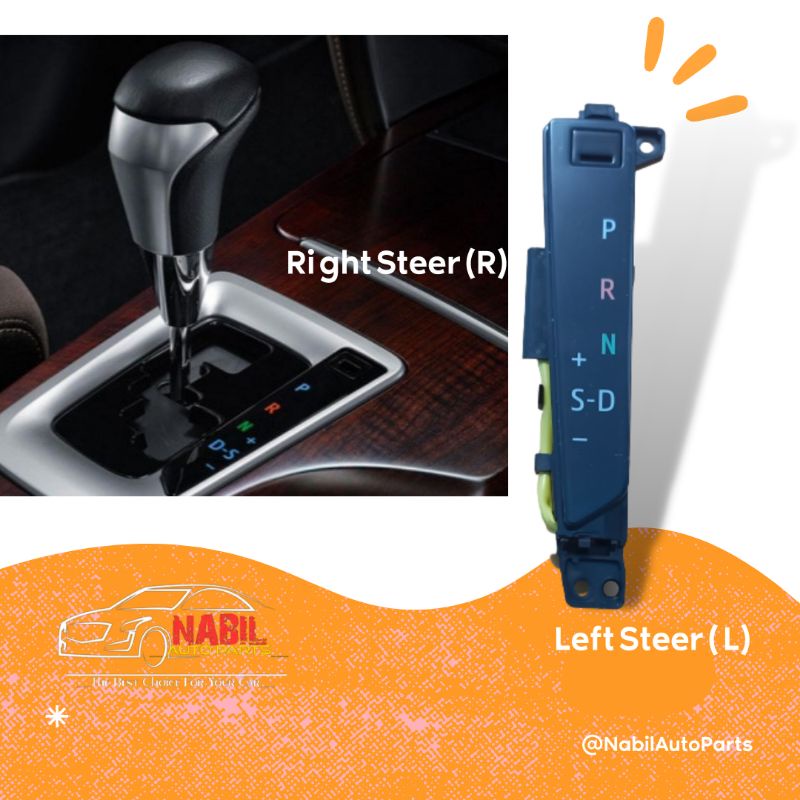 Toyota Fortuner Stir Left Automatic Transmission Gear Letters Shopee