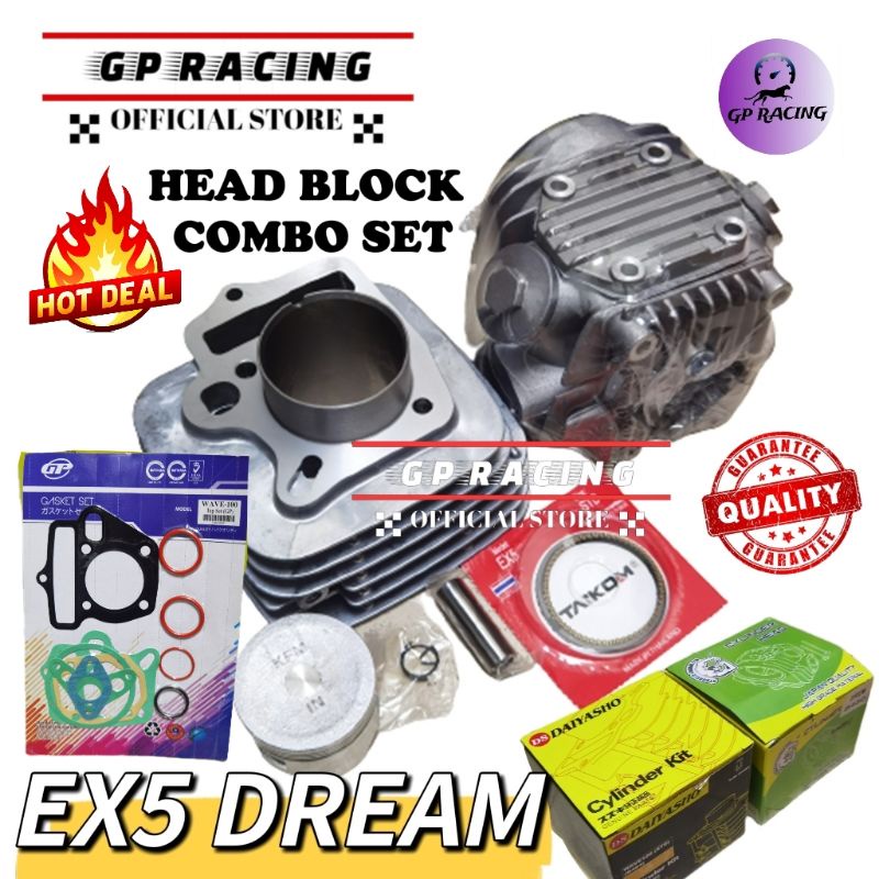 Ex5 Dream / Wave100 Head Block Complete set STANDARD ACLASS "GP RACING