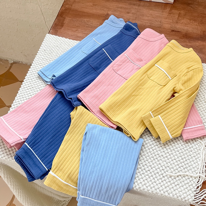 015Years Pajamas for Kids Unsexi Double Heavy Cotton Jacquard Keep