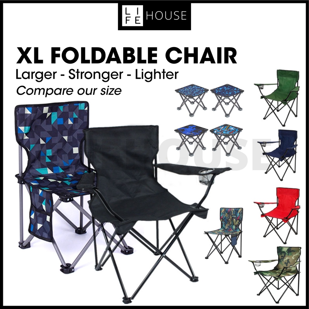 Camping Chair XL Kerusi Camping Chair Adjustable Big Camping Chair