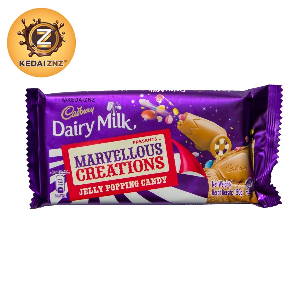 Cadbury Dairy Milk Marvellous Creations Jelly Popping Candy 10 Pack 160G