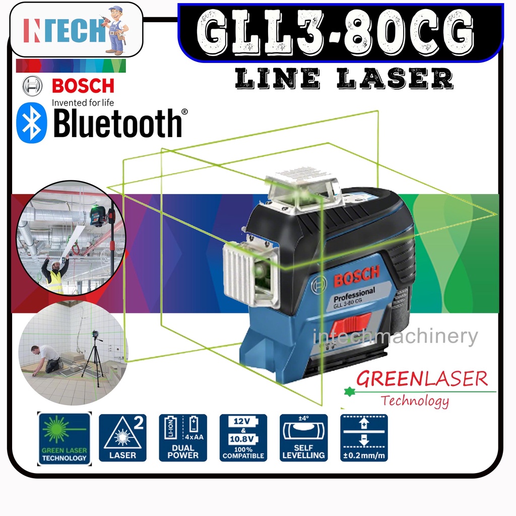 BOSCH GLL380CG PROFESSIONAL LINE LASER Shopee Malaysia