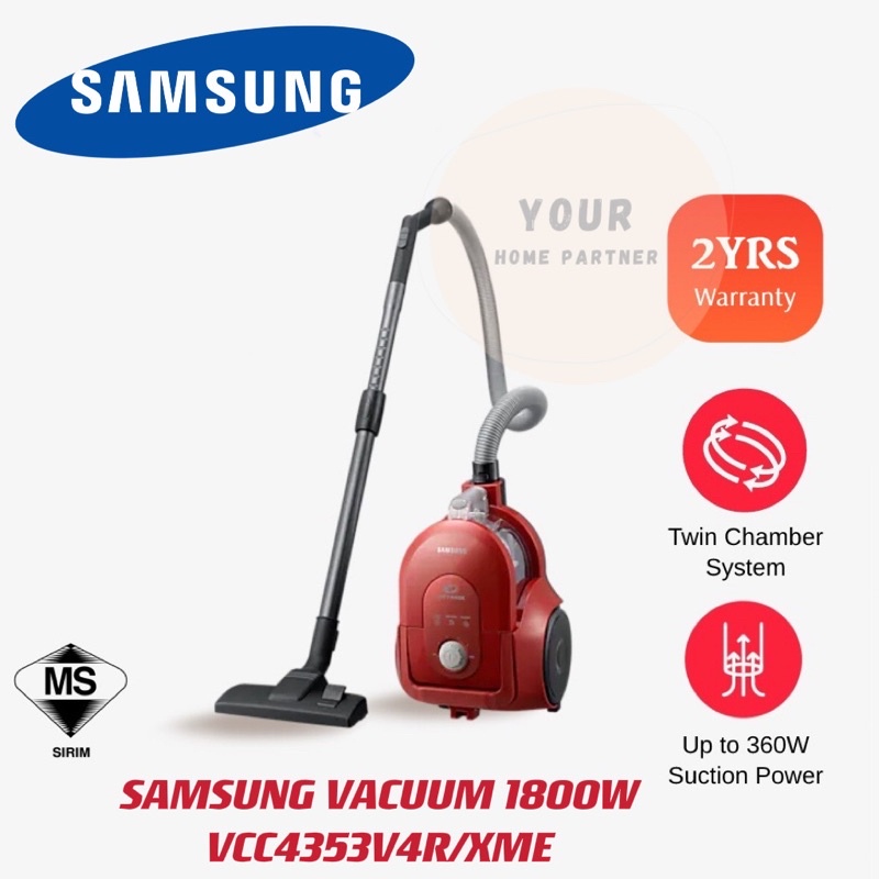 Samsung Vacuum Cleaner 1800W VCC4353V4R/XME Shopee Malaysia