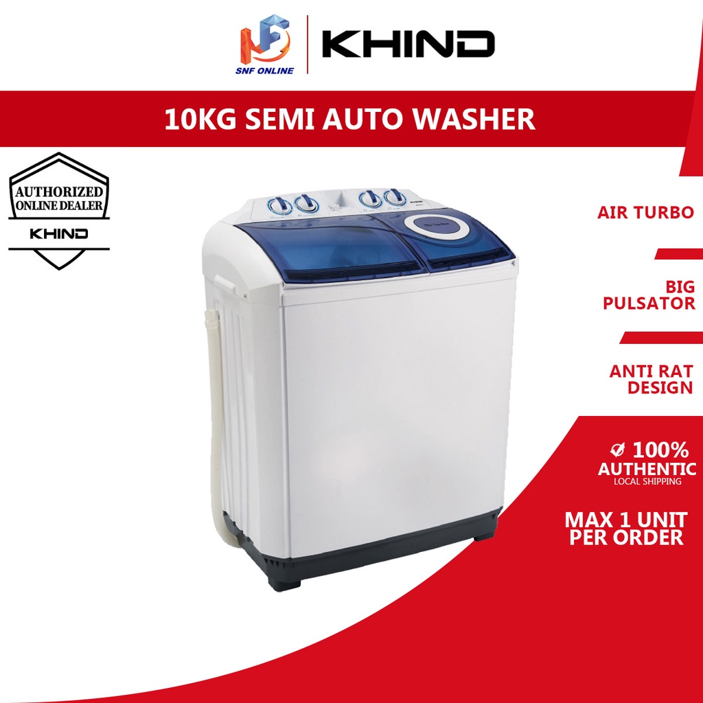 Khind Semi Auto Washing Machine (10 kg) WM1017 Shopee Malaysia
